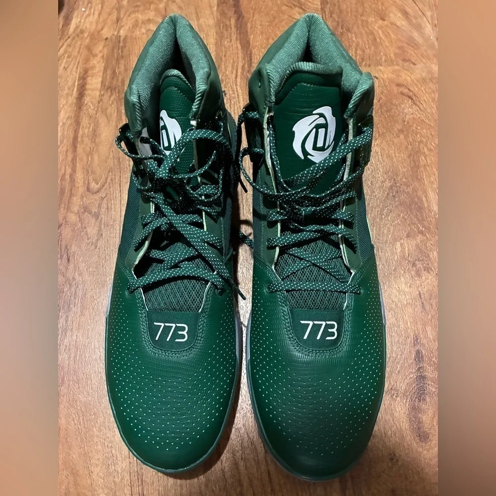Adidas Derrick Rose Men's Green 773 Basketball Shoes 2015, 20 US